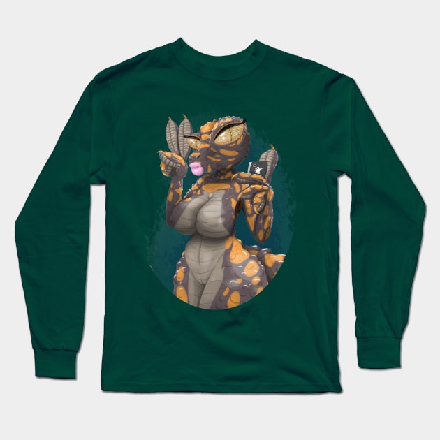 Gecko TEE Long Sleeve T-Shirt by The darkcartoon